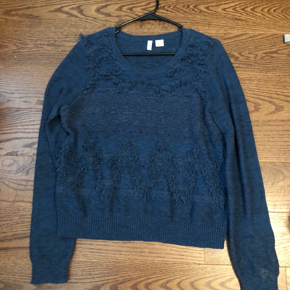 Anthropologie navy sweater medium